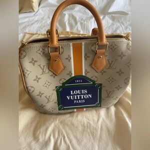 Louis Vuitton Speedy 25 Bandouliere Monopaname Street Sign Bag